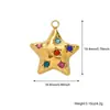 Aço Inoxidável Venda Quente Transfronteiriça Letras Criativas Coração Pingente Diamante Estrela de Cinco Pontas Lua Aço Titânio Acessórios de Joalheria DIY