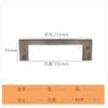 Manijas Cuadradas Extensibles de Acero Inoxidable Transfronterizas para Puertas de Gabinete, Manijas Cuadradas de Lujo Ligero para Cajones de Gabinete de Cocina y Armarios al por Mayor
