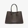 Bolsa de Jardim de Couro Bovino de Primeira Camada Fashion Grande Capacidade Versátil Bolsa de Ombro de Mão Bolsa Transversal para Mulheres Modelo Novo de Primavera