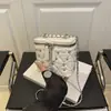 Bolsa Pequena de Corrente de Diamante para Mulheres 2025 Verão Novo Estilo Elegante Estilo Ocidental Ins Tendência Ombro Único Transversal Pequena Quadrada