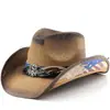 Sombrero de vaquero de copa dura, sombrero de playa, nuevo sombrero de verano, sombrero de paja panamá para hombres y mujeres, sombrero de copa, sombrero de vaquero occidental americano