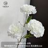 [Material de flor blanca] Arreglo floral de hortensia, rosa, flor de pasto escarchado con decoración de material de hoja de niebla de techo de pasto, flor de simulación para boda