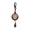 Colgante de sándalo para llave de coche, bolso para teléfono móvil, cuentas luminosas, adornos colgantes retro para hombres y mujeres.