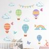 FX-B324 desenhos animados balão de ar quente nuvens quarto das crianças sala de estar decoração adesivos de parede atacado
