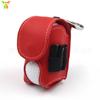 Bolsa de golf de cuero japonesa y coreana para colgar en la cintura, bolsa de golf de cuero, bolsa de cintura portátil, bolsa doble para pelotas de golf