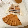 Ropa de Otoño para Niña Pequeña 2026 Nuevo Estilo Casual Súper Linda Chaleco de Punto para Bebé Niña Ropa de Moda Infantil Tendencia