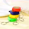 Regla de Medición de Ropa Portátil, Cinta Métrica Cuadrada Pequeña Retráctil Automática, Colgante de Llavero, Regla de Hierro Multiusos, Mini Regla Pequeña de Acero