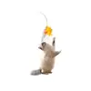 Brinquedo Varinha Cat Teaser, Brinquedo de Autoentretenimento de Alta Qualidade para Gatinhos, Haste Longa com Cabeça de Pena Substituível, Tipo Ventosa