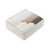 Caja de almacenamiento de tela de lino de algodón puro de alta gama para ropa, cajón de armario, calcetines, sujetadores, organizador de almacenamiento, caja divisora para corbatas