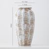 Vaso de Cerâmica Estilo Wabi-Sabi Shumen para Flores Secas Luxo Acessível Decoração de Sala de Estar de Alto Padrão Ornamentos para Arranjo de Flores Hidropônicas