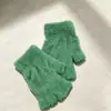 Guantes Acolchados para Mantener el Calor y Proteger del Frío en Otoño e Invierno para Hombres y Mujeres en Clase Engrosados con Pestaña de Imitación de Mink Nylon Guantes Cálidos para Adultos