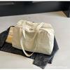 Bolsa Tote Casual Coreana para Mulheres 2025 Nova Bolsa de Lona Leve para Trabalho e Roupas de Trabalho Bolsa de Ombro de Axila