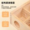 Laberinto para Hámster Juguete de Madera para Hámster Suministros de Muebles Tronco Juguete para el Desarrollo de la Inteligencia Madera Maciza con tablero acrílico