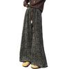 Pantalones de pierna ancha con estampado de leopardo para niñas 2025 Nuevo Invierno Gruesos pantalones rectos forrados de polar para niños mayores, Pantalones largos de polar modernos