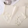 Roupa íntima feminina de seda de amoreira para primavera e verão, canelada sem costura, amiga da pele, confortável, cintura média a alta, respirável, super elástica, que abraça os quadris, calcinha feminina