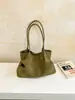 Bolsa de ombro única com padrão trançado retrô estilo coreano feminina nova casual bolsa tote de grande capacidade bolsa de axila feminina da moda