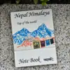 Bloc de notas de cartón Luo hecho a mano nepalí, pequeño, fresco, conveniente, con bolsillo de solapa, cuaderno para pantalones, regalo ecológico