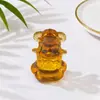 Ornatos populares de zodíaco rotativos de cristal, decorações de mesa de zodíaco rotativas, ornamentos artesanais rotativos de vidro