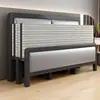 Cama Plegable Modelo Nuevo 2026 de Alemania para Uso Doméstico, Cama Doble Simple de Hierro para Apartamentos de Alquiler, Moderna y Sencilla