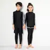 Nuevo Traje de Baño Infantil para Aguas Termales Secado Rápido Protección Solar Dividido Manga Larga Traje de Baño para Niñas Pequeñas y Bebés
