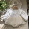 Jennybebe26 Ropa de Otoño para Bebés y Niños Pequeños, Mameluco de Malla de Princesa para Bebé Niña, Vestido para Banquete de 100 Días de Bebé y de Un Año