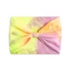 Diadema Tie-Dye Versión Amplia Europea y Americana de 18 cm de Ancho, Diadema Deportiva de Yoga Color Arcoíris, Diadema Elástica Absorbente de Sudor para Mujer
