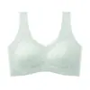 Sujetador de Verano Jacquard Ultradelgado con Copas Fijas Sin Tirantes, Ropa Interior Femenina Push-up con Aro Invisible de Encaje Belleza