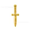Exquisitos, Compactos, Versátiles Clavos para Oreja de Aleación de Titanio Chapados en Oro de 18 Quilates con Diseños de Animales y Geométricos, Populares Accesorios de Joyería para Piercings
