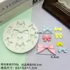 Molde de Silicone Coração Girly Francês com Laço para Fondant Decoração de Bolo Caseira DIY Molde de Chocolate Argila