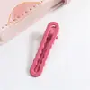 Pinza para el Cabello con Diseño Lateral Ondulado, Pinza Metálica Hueca de Color Caramelo de Alta Gama, Pinza para Flequillo, Accesorio para el Cabello de Pato, Adorno Lindo para el Cabello