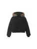 Venta Caliente en Aliexpress 2026 Primavera Nueva de Moda Corta Versátil Cómoda Casual Engrosada con Capucha Chaqueta de Algodón con Cuello de Piel
