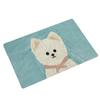 Alfombra de terciopelo con tecnología creativa, alfombra para cachorros con pintura al óleo, alfombra para puerta de entrada, alfombra absorbente de agua para inodoro, alfombra para baño