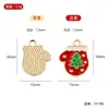 Colgante Pequeño de Aleación de Zinc con Goteo de Aceite Navideño de Dibujos Animados Colgante para Pulsera Joyería Accesorios de Joyería DIY