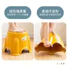 Taburete Pequeño de Plástico con Asiento Engrosado, Taburete Redondo para el Hogar, Reposapiés Antideslizante, Taburete de Baño para Niños, Taburete Bajo para Bebés