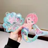 Set de dibujos animados para niños con cuentas, collar de niña, pulsera, rompecabezas, material para joyería DIY hecho a mano, bolsa, juguete, caja de regalo