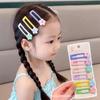 Pinza para el cabello con forma de flor dulce y colorida para niñas, linda pinza para el cabello roto, pinza lateral para el flequillo, pinza para el cabello para niñas