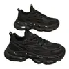 Sapatos Casuais Esportivos Masculinos de Malha Respirável Verão Novo Estilo Moda Versátil Sapatos de Solado Plano Versátil Tendência Sapatos de Pai