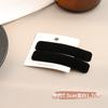 Clip de BB Flocado Otoño e Invierno Clip Rectangular para Flequillo Lateral Tocado Pasador Clip Lateral Parte Posterior de la Cabeza Pasador para Acabado del Cabello Suelto