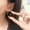 Colección de Pendientes de Plata de Ley 925 Kaiming para Mujer, Pendientes de Aro Hechos a Mano de Alta Gama de Lujo Ligero Estilo Coreano, Accesorios Versátiles Estilo Ins