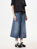 Pantalones vaqueros de pierna recta cropped de verano con diseño de patchwork de bolsillos a cuadros para hombre y mujer