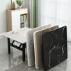 Mesa de Jantar Retangular Dobrável Baixa para Apartamentos de Aluguel, Mesa de Jantar para Dormitório, Mesa Pequena de Chão, Mesa Simples de Feira, Mesa Quadrada para Exterior