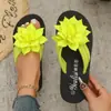 Chanclas Planas para Mujer con Diseño de Flor, Talla Grande, Unisex Verano Nuevo Estilo Sandalias de Pareja