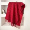 Bufanda de Imitación Cachemir Estilo Coreano para Viajes con Hebilla de Herradura para Mujer Bufanda de Cuello Larga Cálida con Borlas Chal para Abrigo En Stock