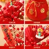 Modelo Nuevo 26 Años Cubo de Bendición Fruta Roja Arreglo Floral para Casa Nueva Sala de Estar Inauguración Regalo de Año Nuevo Decoración para Casa Nueva Venta al por Mayor