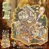 108.0 Pegatinas de Paisajes Grandes Pegatinas de Escenas de Aceite Especiales Pegatinas de Escena de Casa Miniatura 3D Pegatinas para Diario