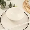 Louça de hotel tigela de cerâmica branca pura tigela de arroz de restaurante tigela de buffet tigela de sopa e macarrão tigela de cantina LOGOTIPO