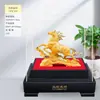 Adornos de Caballo Dorado Arena de Terciopelo, Compañías de Seguros, Tiendas 4S de Autos, Regalos para Eventos de Reunión Anual, Manualidades para Clientes para Empezar Bien