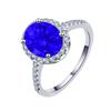 Anillo de diamantes de lujo en forma de huevo Jin Jiahua color diamante amarillo temperamento de lujo socialité anillo de compromiso de diamantes ovalados al por mayor