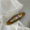 Vento INS temperamento pequeno fresco grampo de cabelo de ácido acético clipe lateral novo da moda geométrico oval clipe BB clipe longo