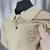 Camisa Polo Masculina de Manga Curta de Alta Qualidade Versátil Casual Nova Tendência da Moda Gola Lapela Camiseta Top de Meia Manga